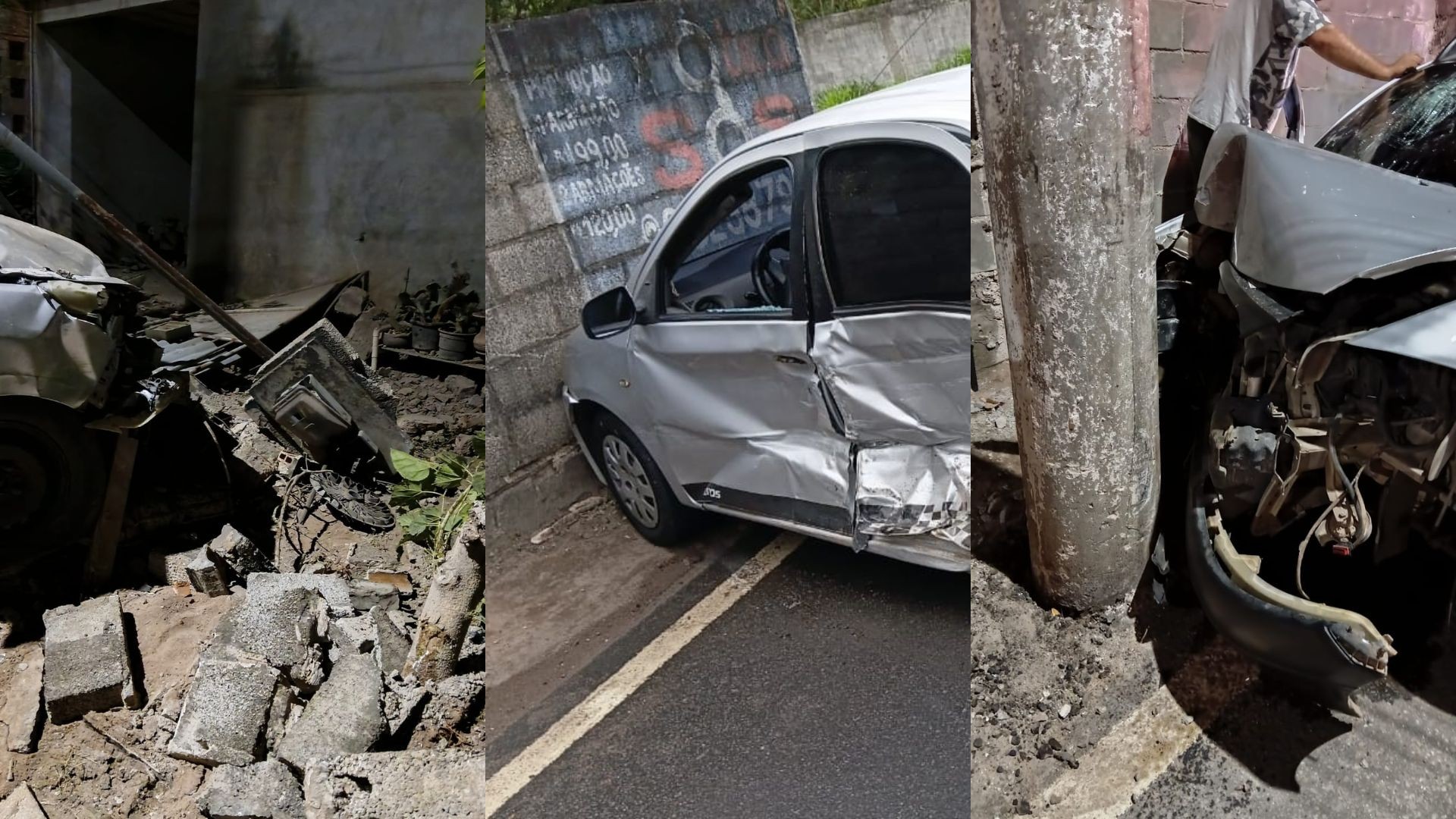 Casa às margens de rodovia é atingida por 3 carros em um mês no ES; imóvel já sofreu danos após queda de helicóptero