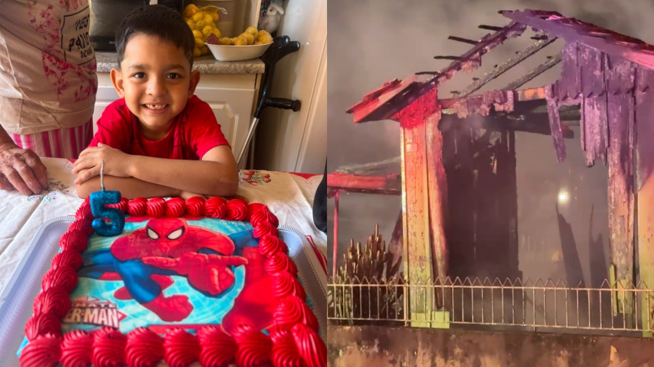Menino de 5 anos morre em incêndio em casa no Paraná no dia do próprio aniversário