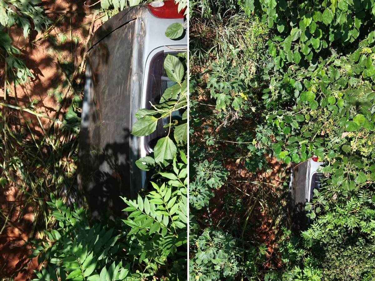 Carro cai em ribanceira de 25 metros e motorista sai ilesa no interior de SP