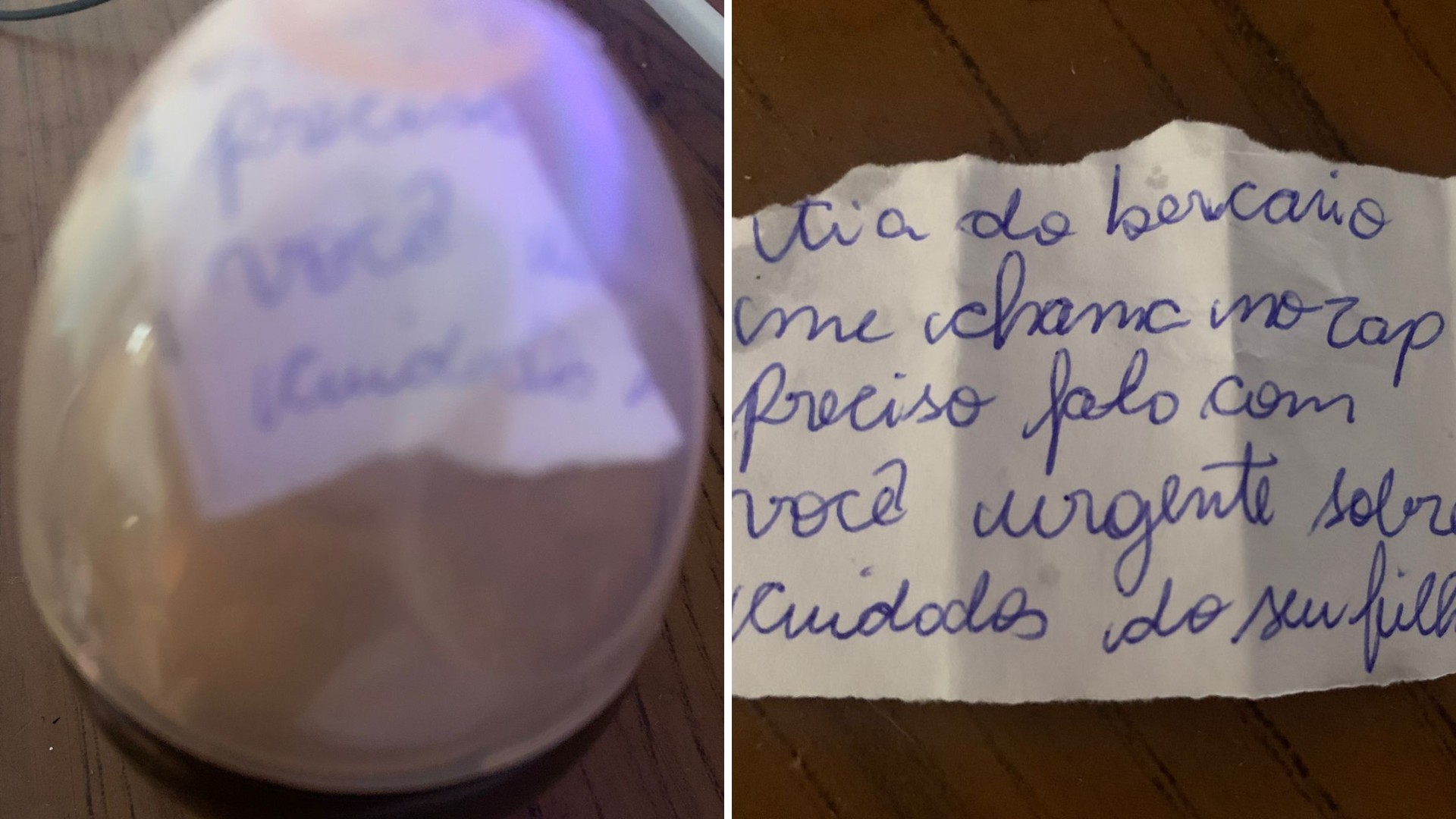 Funcionária esconde bilhete em mamadeira para alertar mãe sobre maus-tratos contra menino com autismo em creche