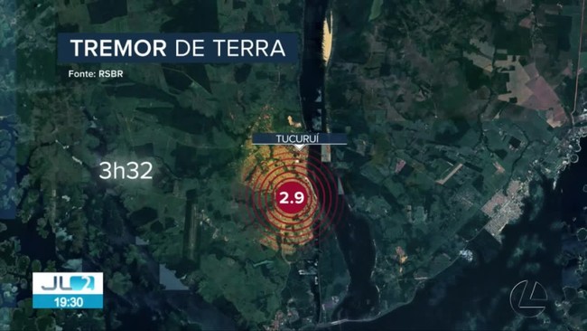 Tremor de terra &eacute; sentido por moradores de Tucuru&iacute;