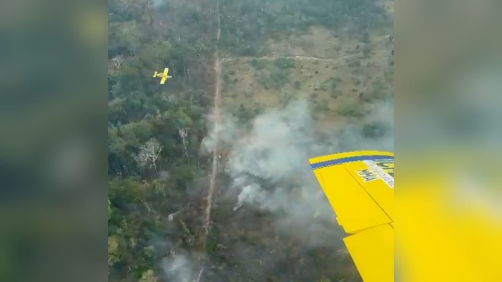 Vídeos: pilotos registram nuvem de fumaça durante ações de combate aos incêndios no Pará