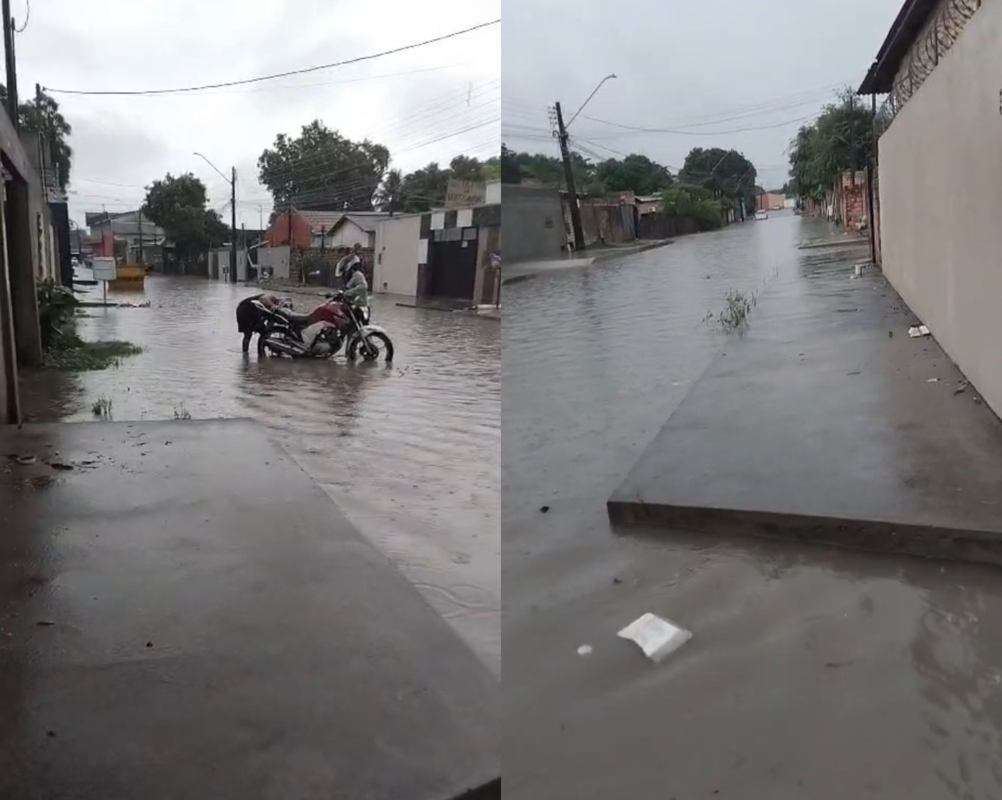 Forte chuva alaga ruas e avenidas em Boa Vista 