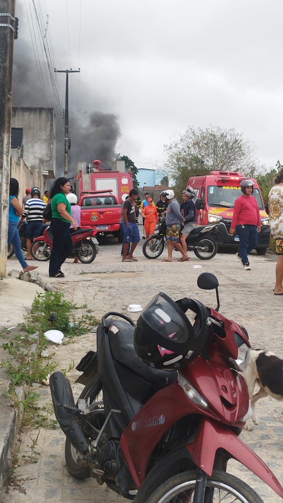 VÍDEO: ônibus pega fogo no loteamento São José, em Caruaru