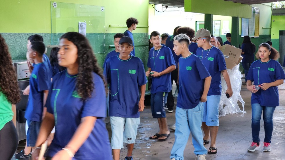 Escola estadual em Campo Grande — Foto: Reprodução