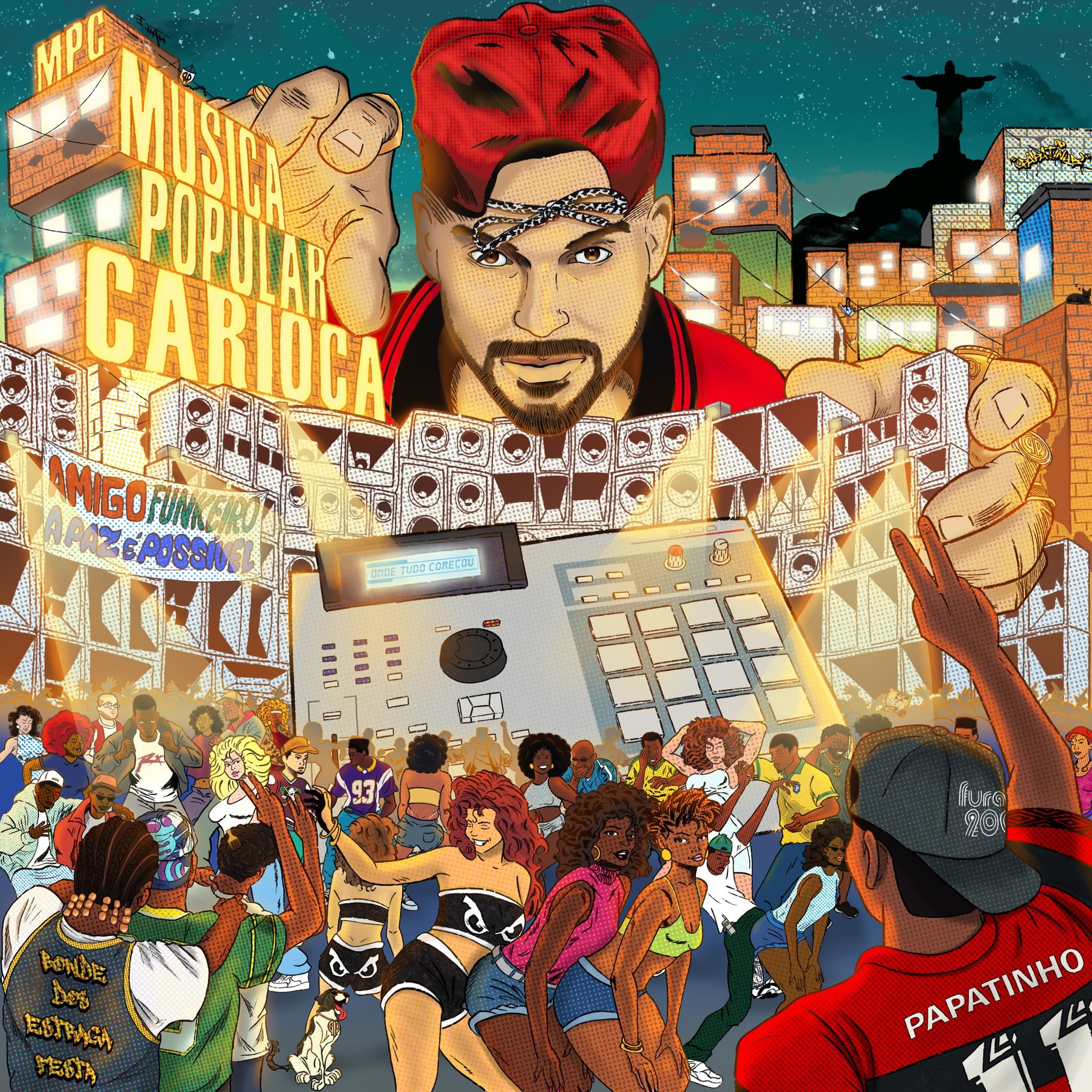 Capa do disco ‘Música popular carioca’, de Papatinho, é obra de arte que exalta a cultura do funk no Rio dos anos 1990