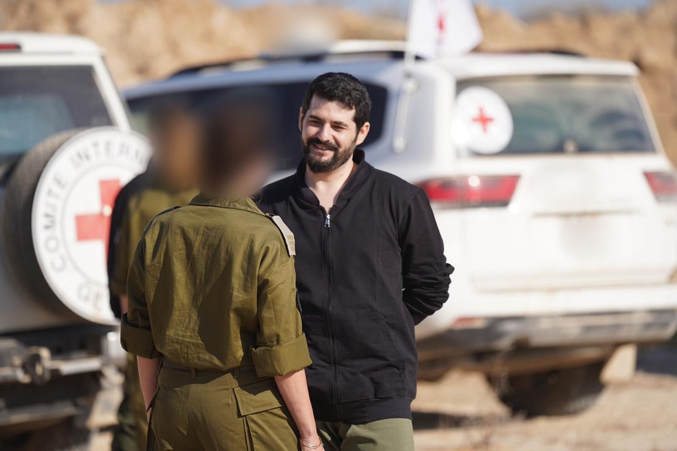 Refém libertado — Foto: Divulgação/IDF