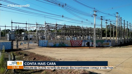 Tocantinenses têm reajuste de 12,31% na conta de luz