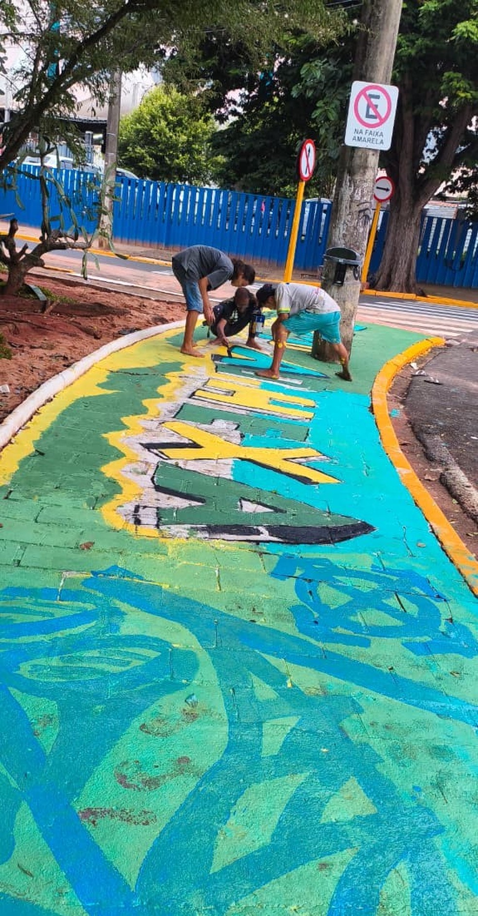 5 de 6
Copa 2026: Bauru entra no clima do mundial com mutir&atilde;o de pintura no Parque Vit&oacute;ria R&eacute;gia &mdash; Foto: Klauber Augusto/Arquivo pessoal