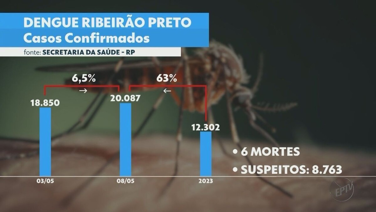 Selon les données sanitaires, il y a plus de 20 000 cas de dengue à Ribeirão Preto, SP Ribeirão Preto et Franca