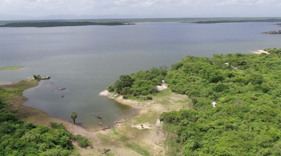 Açude Gangorra foi um dos mais recentes reservatórios a atingir 100% de sua capacidade. — Foto: Cogerh