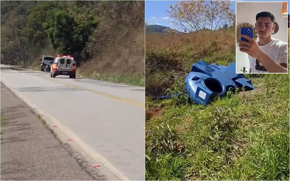 Morre motociclista atingido por caixa d'água que caiu de caminhão durante moto romaria na MG-179