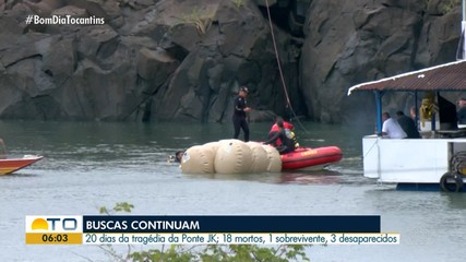 Queda da ponte que liga Tocantins ao Maranhão completa 20 dias com desaparecidos