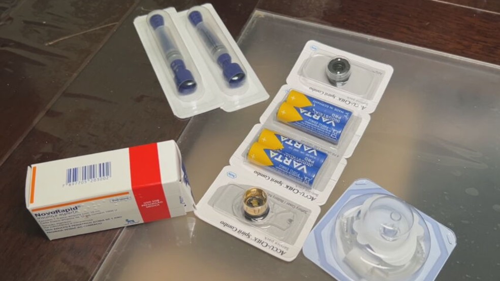 Pacientes enfrentam dificuldades com insumos para tratar diabetes em Birigui (SP) — Foto: Reprodução/TV TEM
