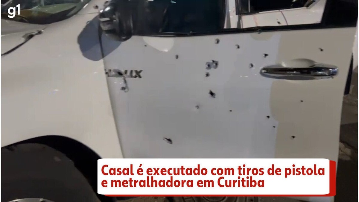 Casal é executado com tiros de pistola e metralhadora em Curitiba