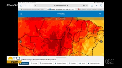 Veja como fica a previsão do tempo para o Tocantins