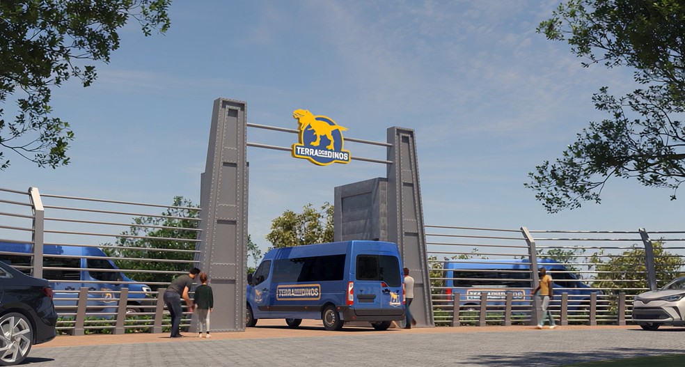 Parque Terra dos Dinos será instalado no Polo Turístico Cabo Branco, em João Pessoa — Foto: Divulgação/Terra dos Dinos