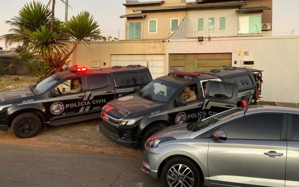 Operação cumpre mandados contra organização criminosa que movimentou R$ 2 bilhões de reais com estelionato em Goiânia GOiás — Foto: Divulgação/PCGO