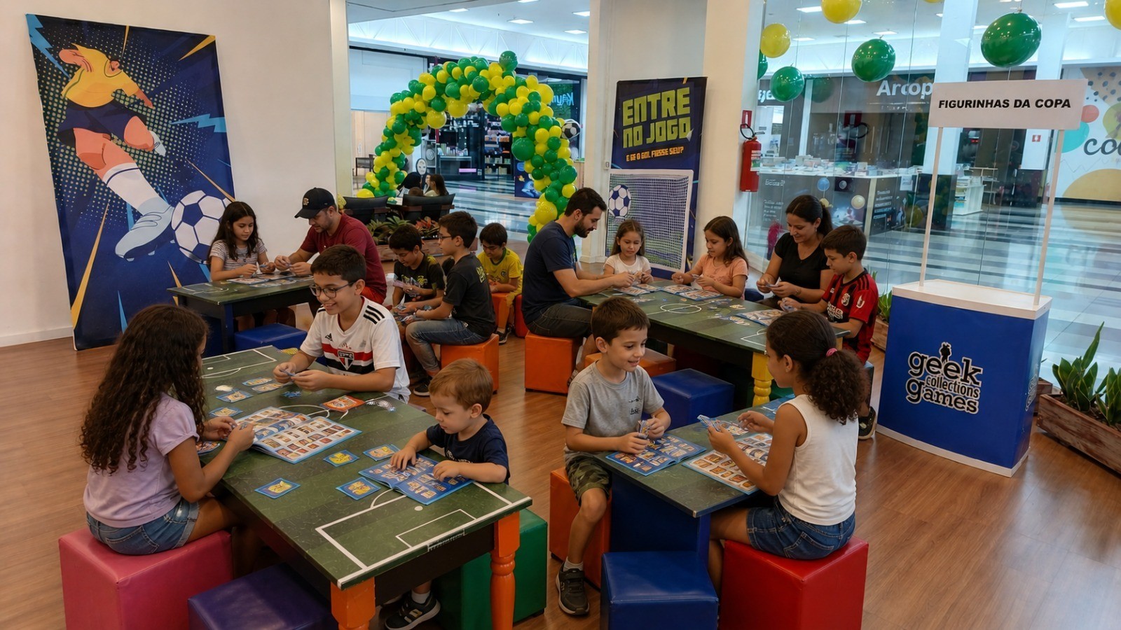 Espaço Gol de Figurinha é inaugurado no Pátio Limeira Shopping