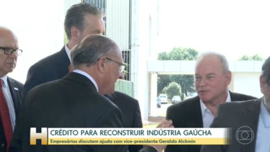 Empresários gaúchos discutem ajuda com vice-presidente Geraldo Alckmin - Programa: Jornal Hoje 