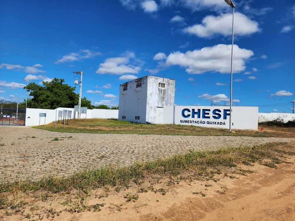 Estação apontada como local de falha que gerou apagão no Brasil, na cidade de Quixadá, interior do Ceará — Foto: Jackson Periogoso/Arquivo pessoal