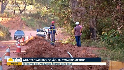 Soterramento de poço deixa 15 bairros de Araguaína sem água