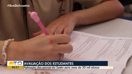 Escolas públicas do estado realizam a aplicação das provas do Saeto