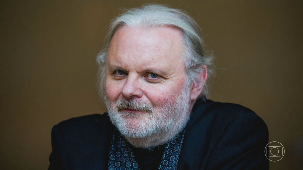 Jon Fosse, escritor norueguês, ganha Prêmio Nobel de Literatura 2023 — Foto: Jornal Nacional/Reprodução