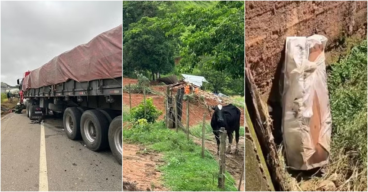 Você viu? Morte de casal na BR-116, família soterrada e caixões em córrego após queda de parede