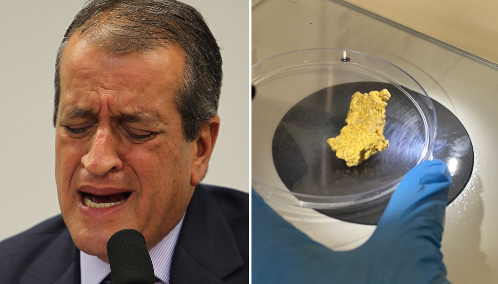 Valdemar Costa Neto &eacute; preso com pepita de ouro e arma ilegal &mdash; Foto: Dida Sampaio/Estad&atilde;o Conte&uacute;do e Pol&iacute;cia Federal