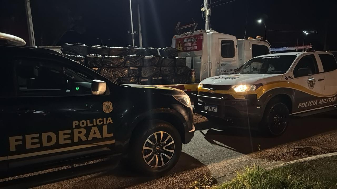 PF apreende 2,5 toneladas de drogas na Rodovia Castelo Branco em Boituva