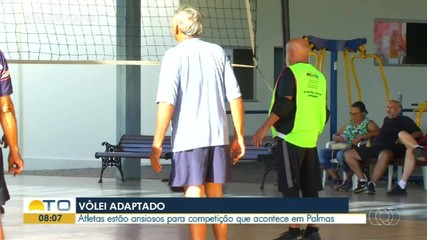 Atletas estão ansiosos competição de vôlei adaptado para idosos