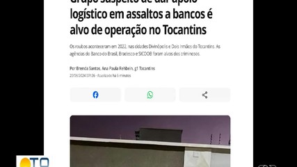 Veja o que é destaque no g1 Tocantins