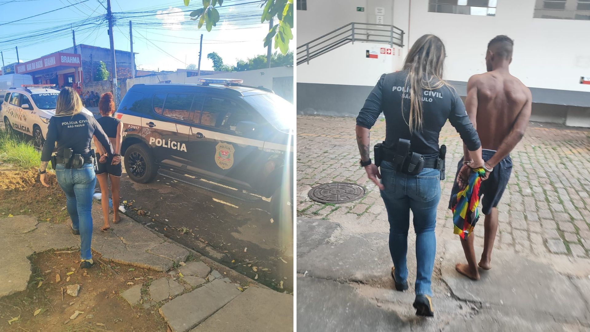 Trio é preso acusado de estuprar, roubar e manter mulher em cárcere no interior de SP