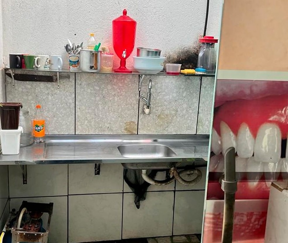 Clínica de prótese foi fechada após inspeção em Porto Velho — Foto: Reprodução/Redes Sociais