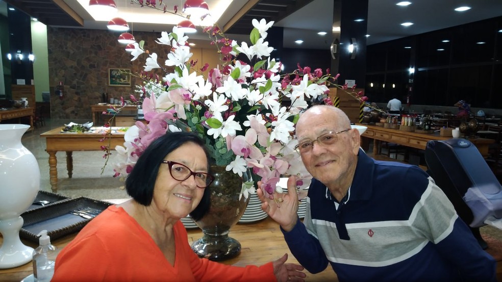 Odileta e Paschoal morreram no aniversário de 74 anos de matrimônio em Votuporanga (SP) — Foto: Luciano Leal/Arquivo pessoal