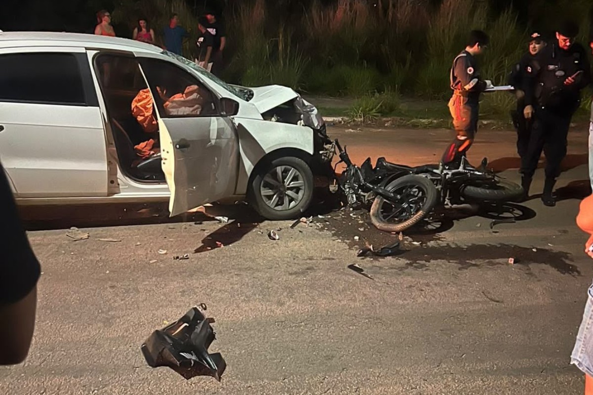 Motociclista de 22 anos morre em colisão frontal em Cuiabá