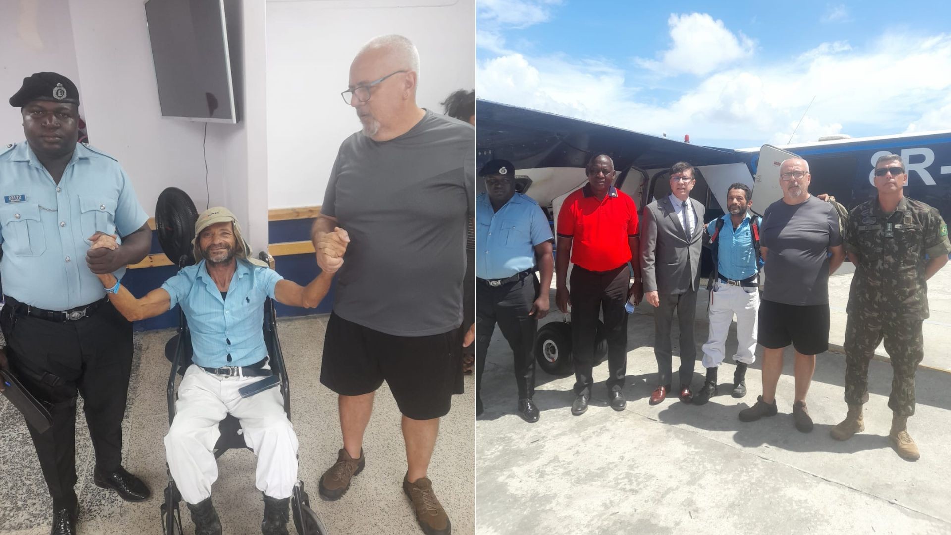 Fotos mostram ciclista sendo levado para hospital na Guiana após desaparecer por um mês na fronteira com Essequibo