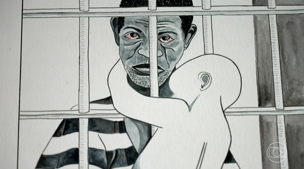 Ilustração feita por Richard Phillips — Foto: Alex Carvalho/TV Globo