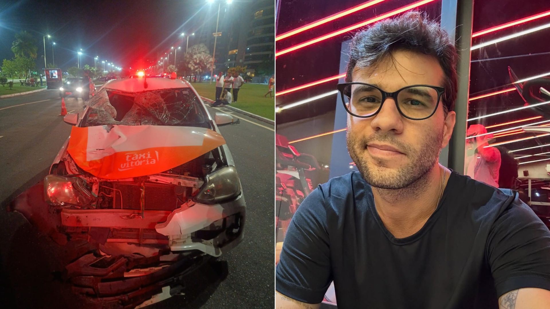 Publicitário morre atropelado por táxi na praia de Camburi, em Vitória