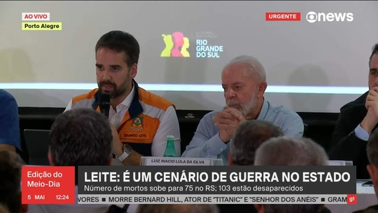 'É um cenário de guerra no estado’, diz governador do Rio Grande do Sul - Programa: Jornal GloboNews 