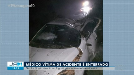 Médico que morreu em acidente de trânsito no interior do TO é enterrado em GO