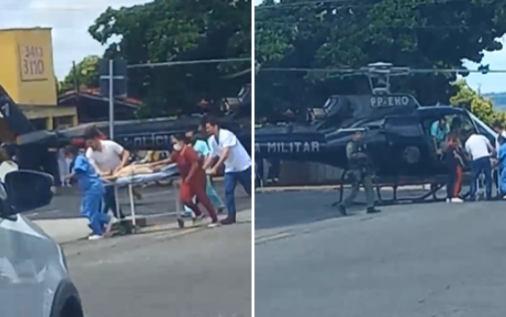 Suspeito de furtar carro morre em confronto com a PM durante perseguição com helicóptero do Graer; vídeo