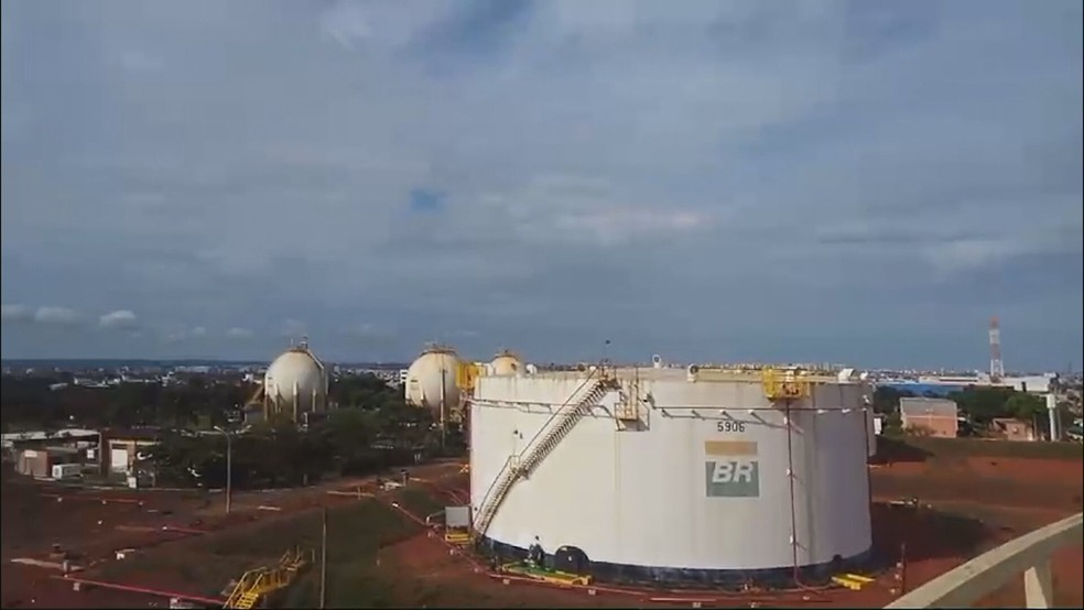 Terminal da Transpetro em Brasília, no DF. — Foto: TV Globo