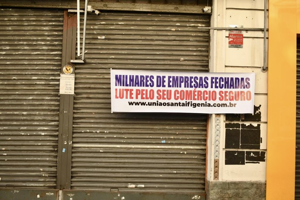 Comerciantes perdem clientes e fecham as portas após crescimento da violência no Centro — Foto: ROBERTO CASIMIRO/FOTOARENA/ESTADÃO CONTEÚDO