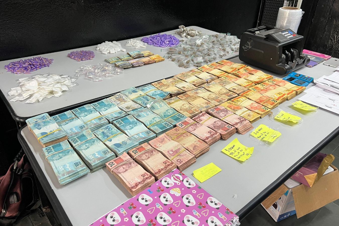 Trio é preso com drogas e R$ 204 mil em dinheiro em Campinas