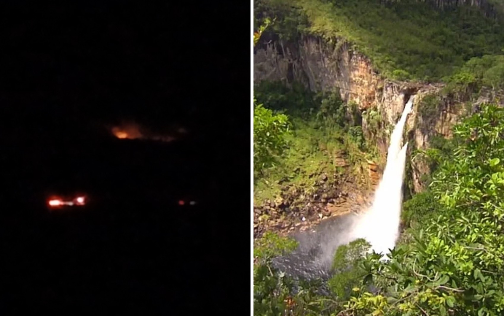 Chapada dos Veadeiros: raio causa incêndio e visitantes acampados são retirados do parque, diz ICMbio