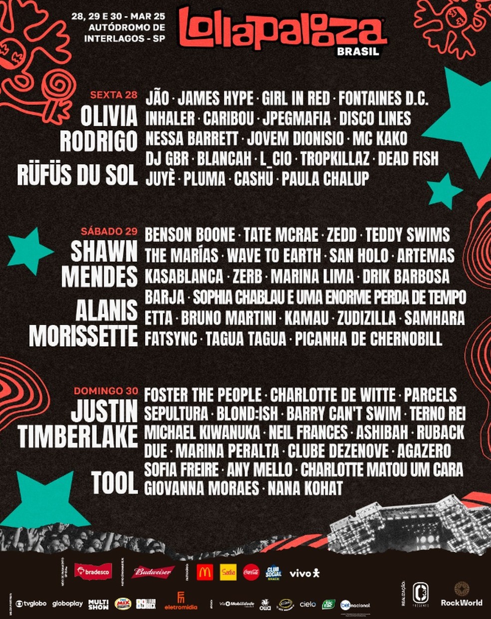 Imagem de conteúdo da notícia "ALANIS MORISSETTE E OLIVIA RODRIGO, OS GRANDES DESTAQUES FEMININOS DO LOLLA BRASIL 2025" #4