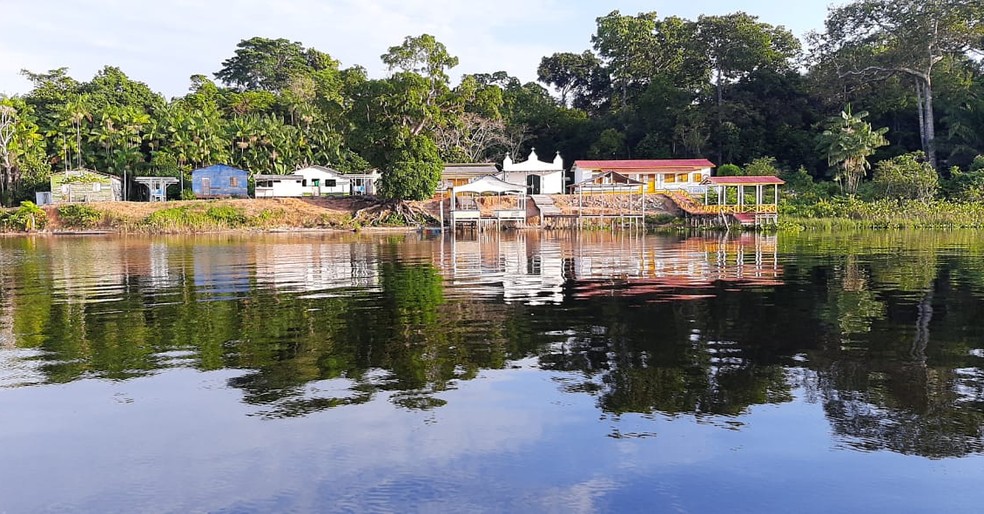 Comunidade Santa Luzia fica na zona rural de Melgaço, distante cerca de 5 horas de barco da área urbana — Foto: Maria Maia/Arquivo pessoal