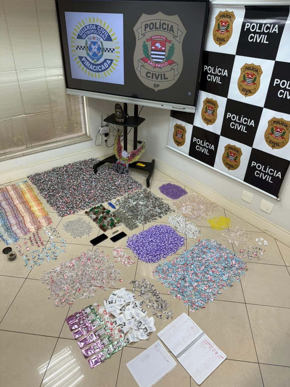 Polícia apreende drogas embaladas com 'lacres invioláveis' e aponta profissionalização do tráfico em Piracicaba